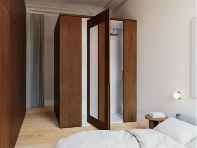 Cuisine; électroménager, parquet, lumière naturelle, style moderne