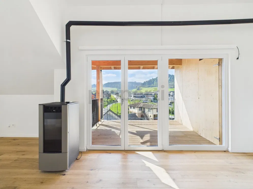 Küche; küchengeräte, holzboden, tageslicht, moderner stil