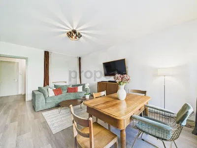 Kitchen; kitchen appliances, wood floor, natural light, modern style