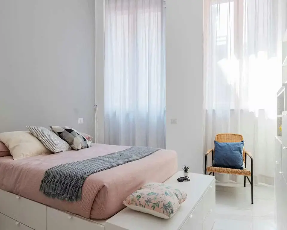 Kitchen; kitchen appliances, wood floor, natural light, modern style