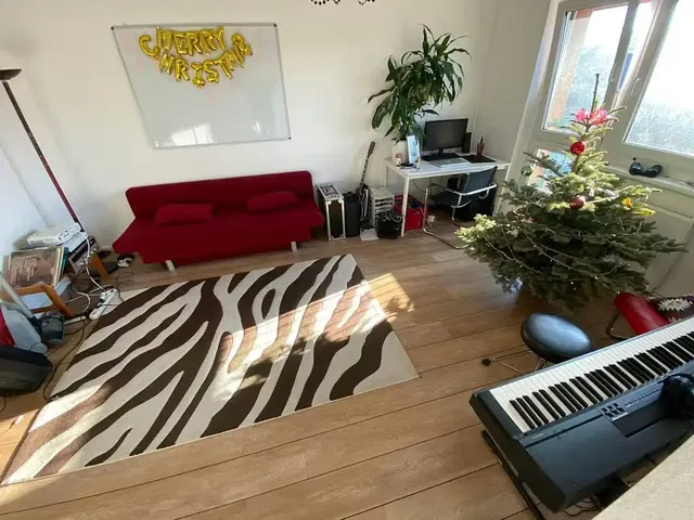 Kuchnia; sprzęt kuchenny, podłoga drewniana, światło dzienne, styl nowoczesny