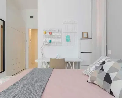 Kitchen; kitchen appliances, wood floor, natural light, modern style