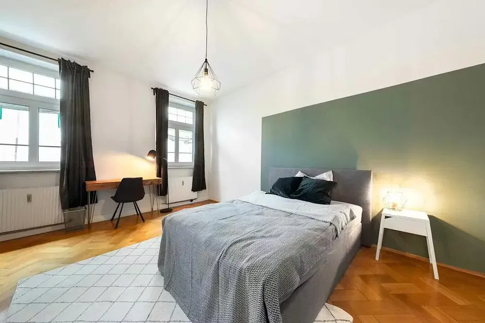 Kitchen; kitchen appliances, wood floor, natural light, modern style