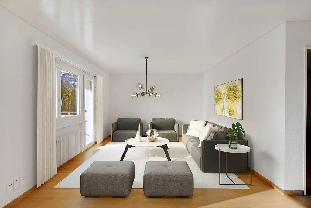 Küche; küchengeräte, holzboden, tageslicht, moderner stil