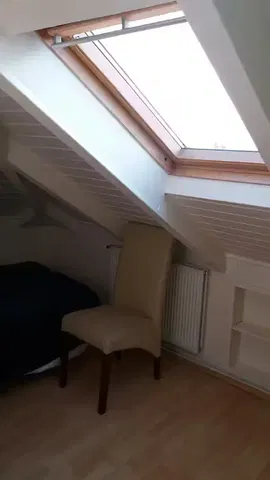 Keuken; keukenapparatuur, houten vloer, natuurlijk licht, moderne stijl