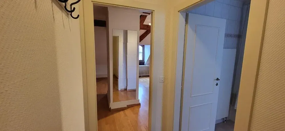 Küche; küchengeräte, holzboden, tageslicht, moderner stil