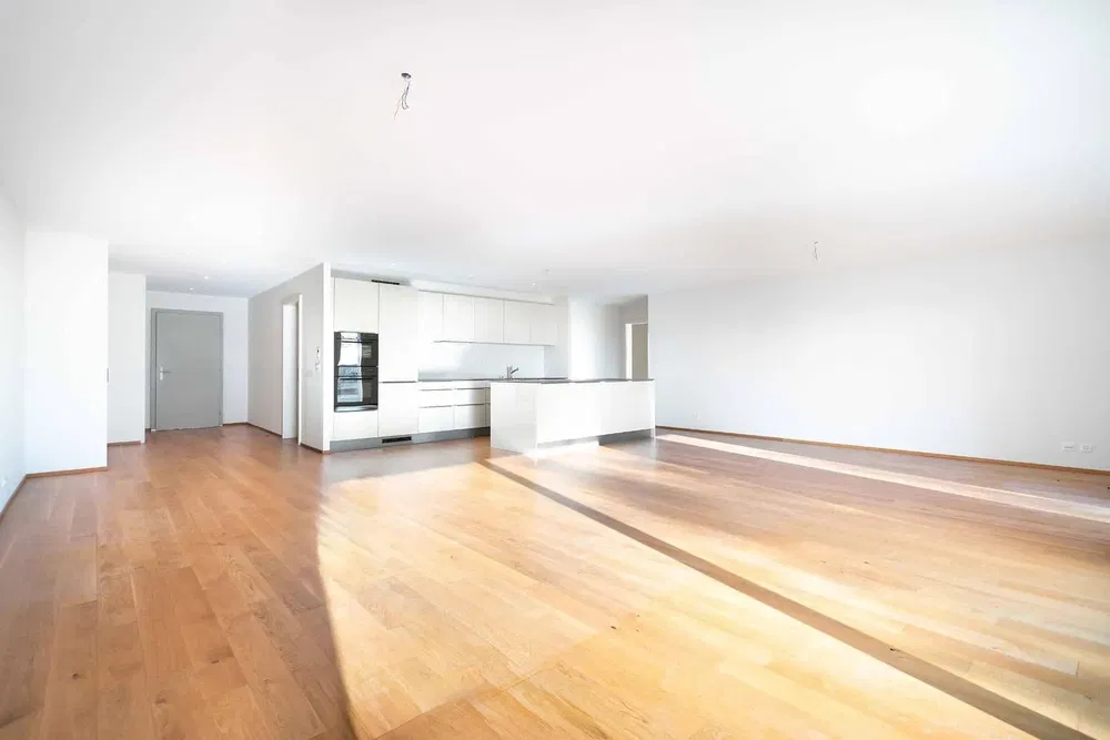 Дневна соба; дрвени под, природно светло, модерни стил