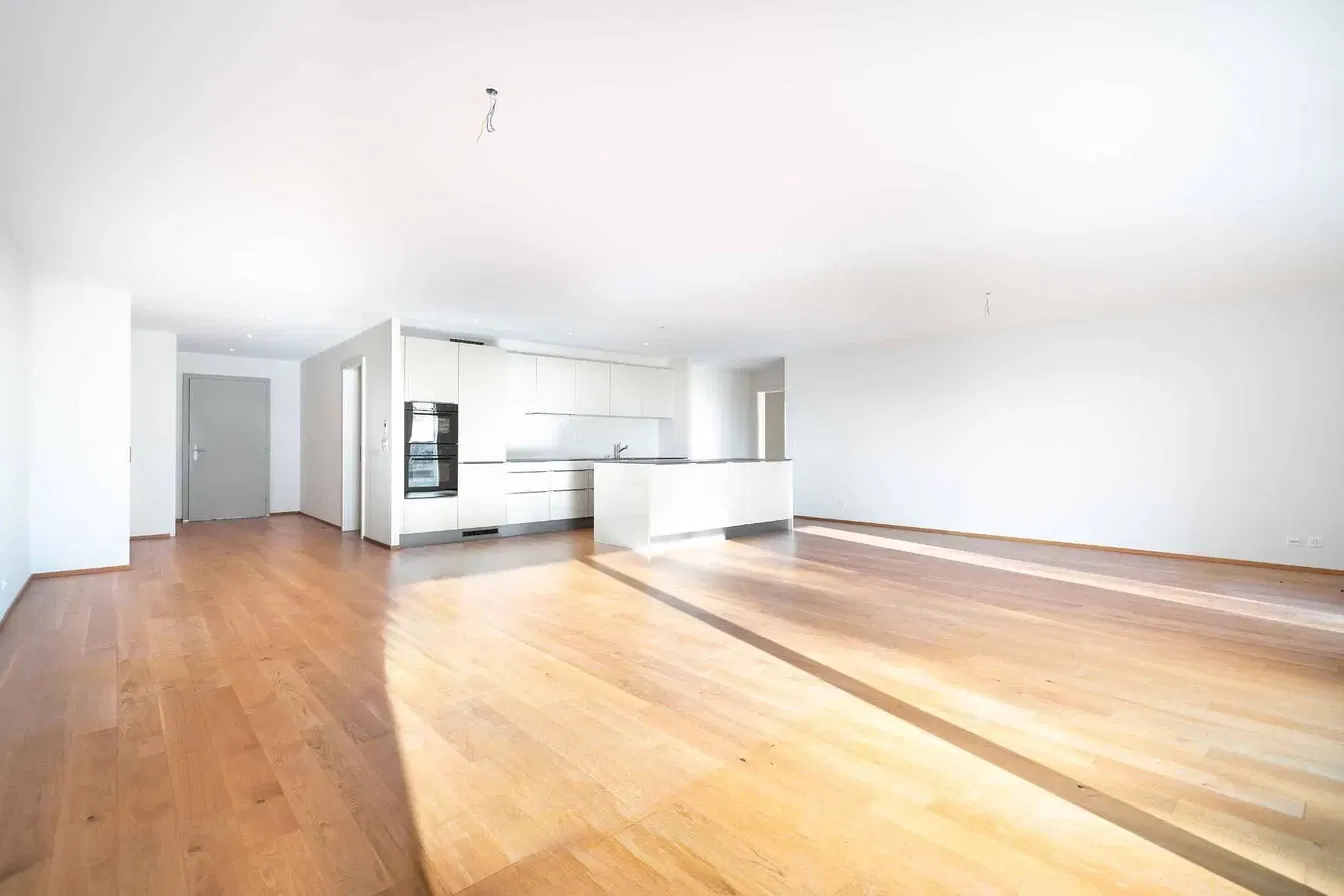 Дневна соба; дрвени под, природно светло, модерни стил