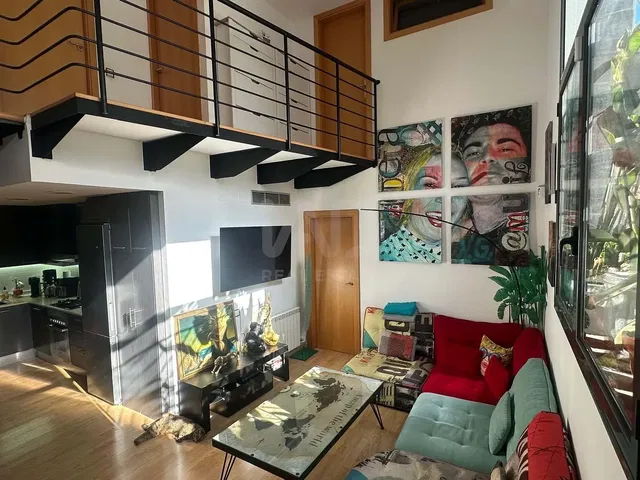 Living room; wood floor, natural light, modern style