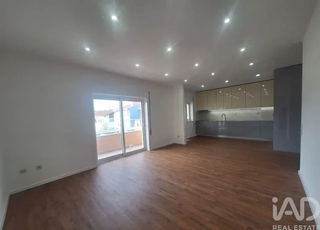 Kitchen; kitchen appliances, wood floor, natural light, modern style