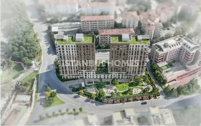 Keuken; keukenapparatuur, houten vloer, natuurlijk licht, moderne stijl