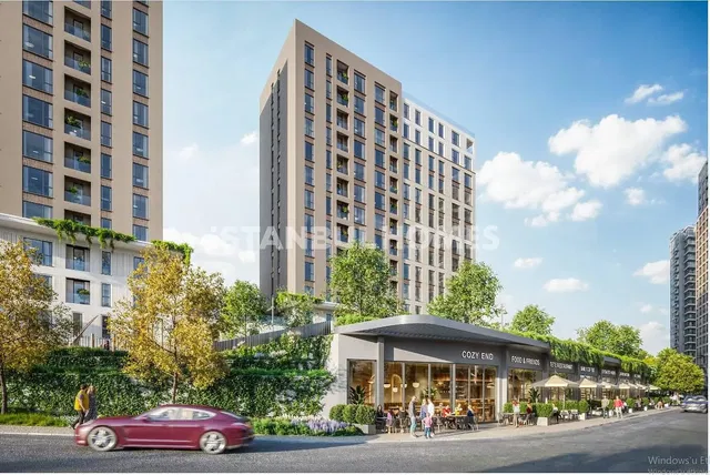 Keuken; keukenapparatuur, houten vloer, natuurlijk licht, moderne stijl