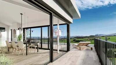 Kuhinja; kuhinjski aparati, drveni pod, prirodno svjetlo, moderni stil