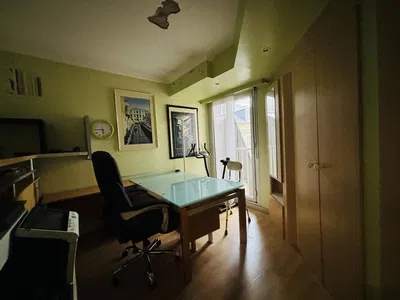 Kitchen; kitchen appliances, wood floor, natural light, modern style