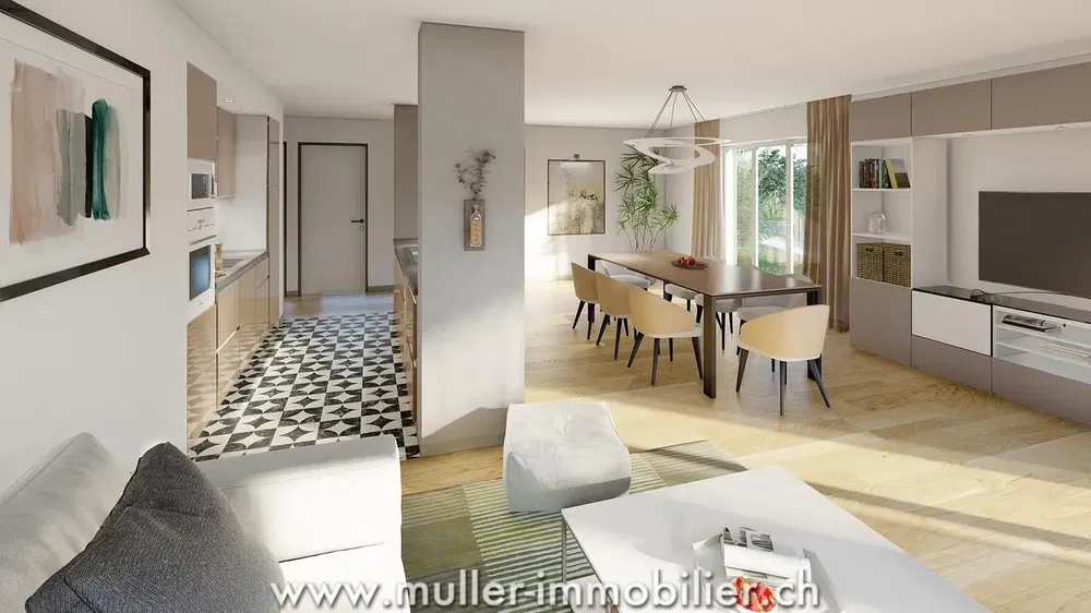 Cocina; electrodomésticos, suelo de madera, luz natural, estilo moderno