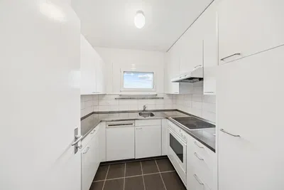 Cucina; elettrodomestici, pavimento in legno, luce naturale, stile moderno