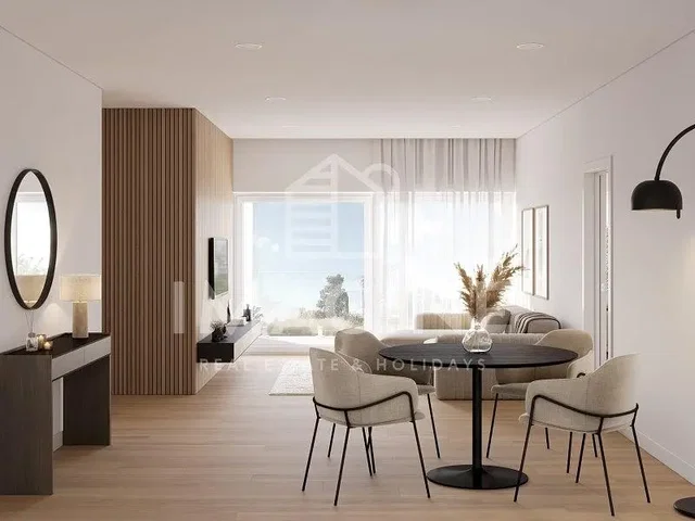 Salón; suelo de madera, luz natural, estilo moderno