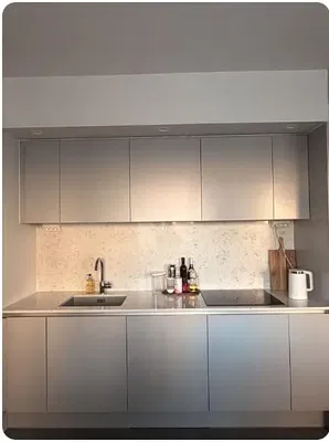 Cuisine; électroménager, parquet, lumière naturelle, style moderne