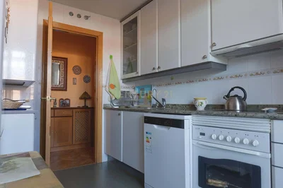Kuchyně; kuchyňské spotřebiče, dřevěná podlaha, přirozené světlo, moderní styl