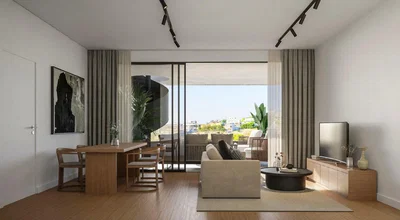 Cucina; elettrodomestici, pavimento in piastrelle, luce naturale, stile moderno