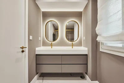 Kitchen; kitchen appliances, wood floor, natural light, modern style