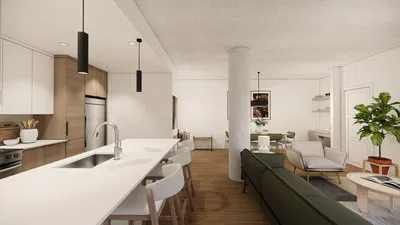 Wohnzimmer; holzboden, tageslicht, moderner stil