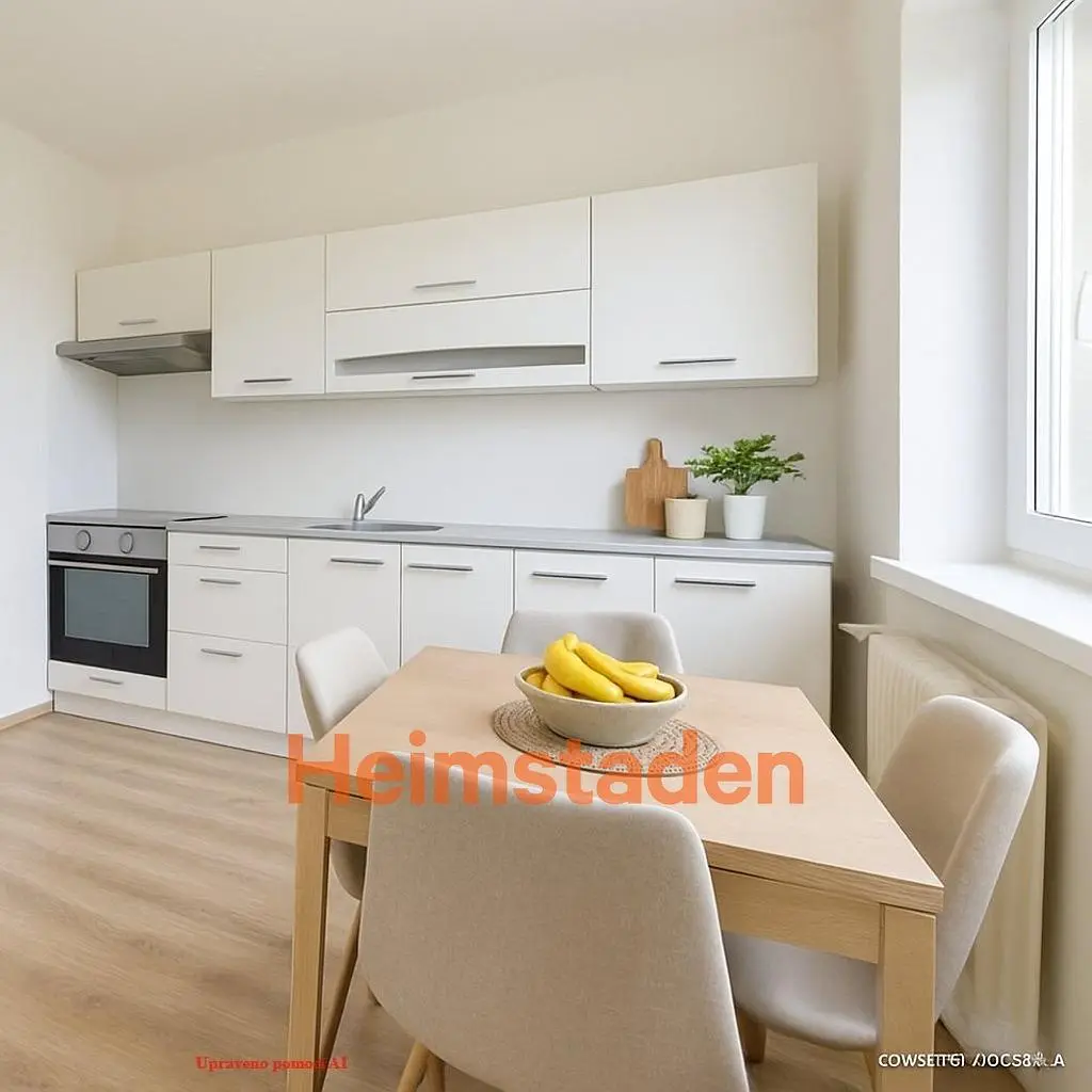 Mutfak; mutfak aletleri, ahşap zemin, doğal ışık, modern stil