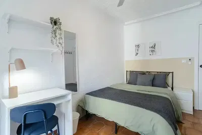 Kitchen; kitchen appliances, wood floor, natural light, modern style