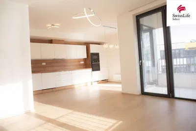 Salon; podłoga drewniana, światło dzienne, styl nowoczesny