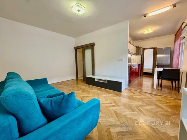 Kitchen; kitchen appliances, wood floor, natural light, modern style