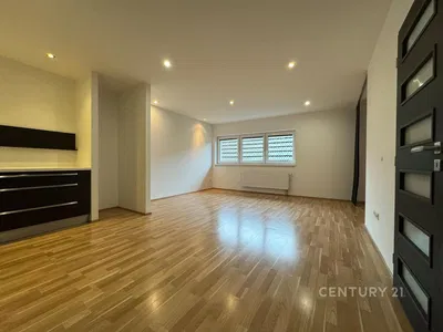 Kitchen; kitchen appliances, wood floor, natural light, modern style