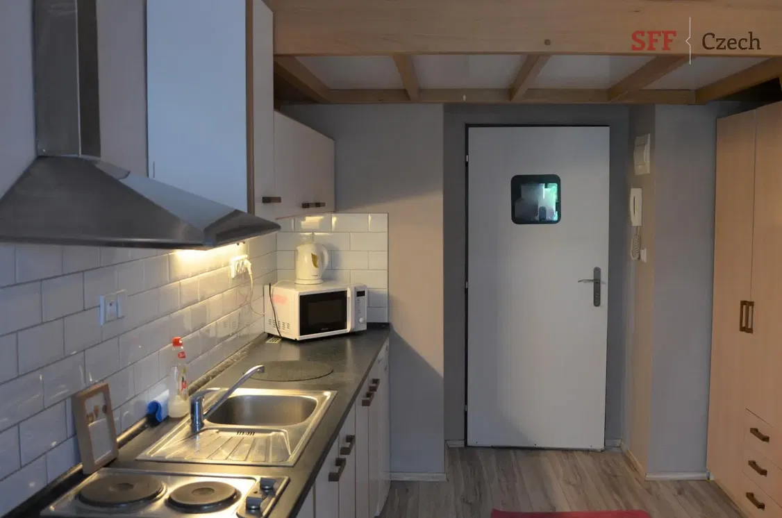 Хол; дървен под, естествена светлина, модерен стил, високи тавани