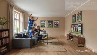 Kuhinja; kućanski aparati, drveni pod, prirodna svjetlost, moderan stil