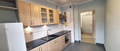 Кухиња; кухињски апарати, дрвени под, природно светло, модерни стил