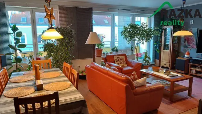 Dnevni boravak; drveni pod, prirodna svjetlost, moderan stil