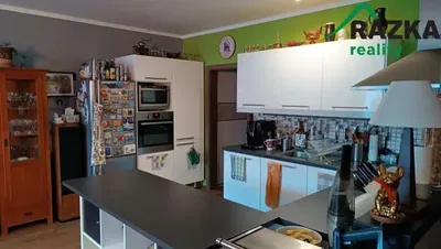 Kuhinja; kućanski aparati, drveni pod, prirodna svjetlost, moderan stil