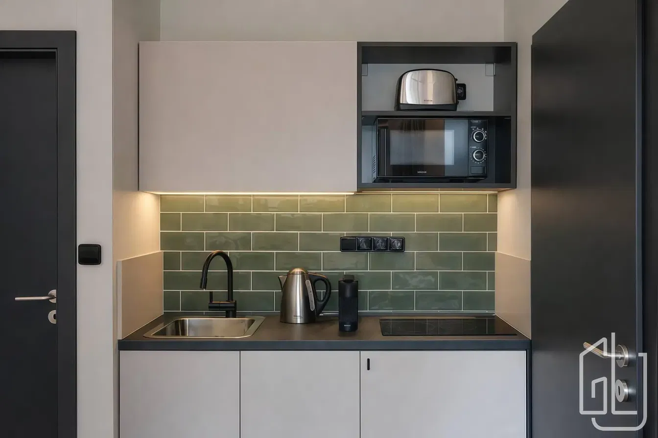 Хол; дървен под, естествена светлина, модерен стил