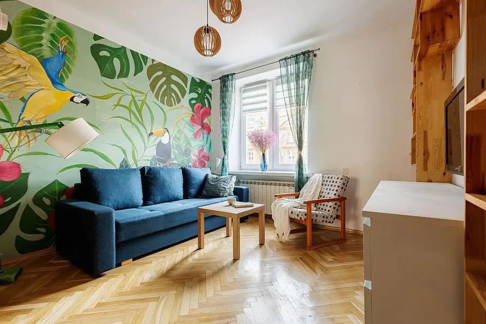 Cuisine; électroménager, parquet, lumière naturelle, style moderne