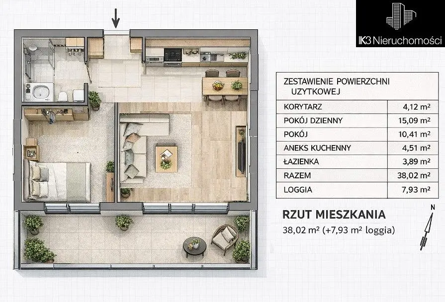 Kuhinja; kuhinjski aparati, drveni pod, prirodno svjetlo, moderni stil