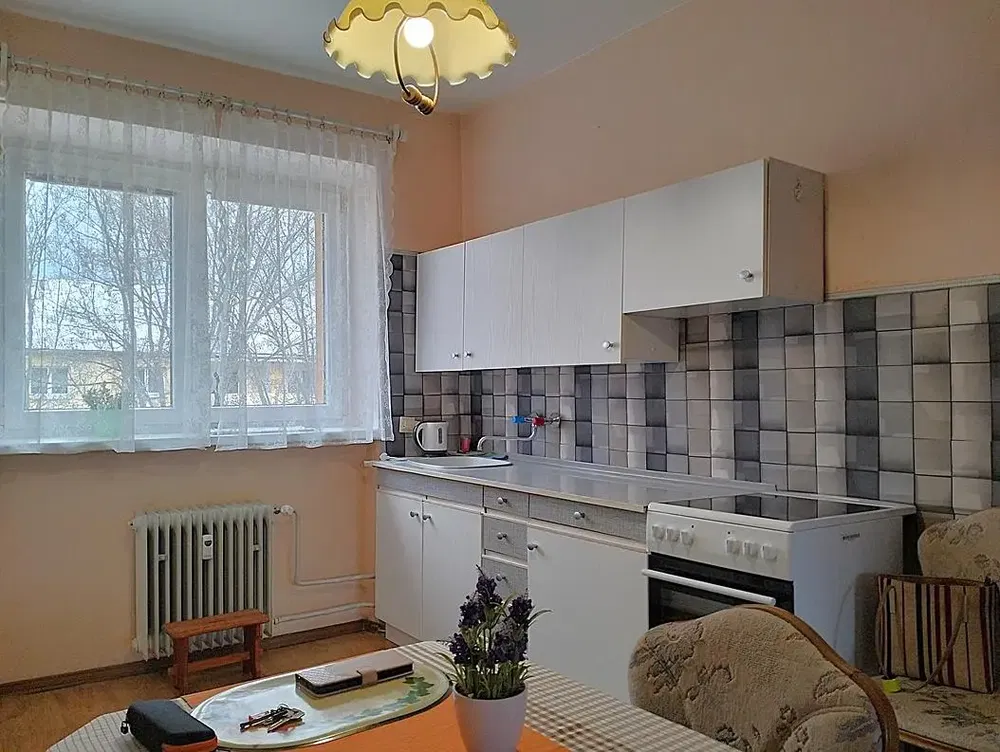 Cuisine; électroménager, parquet, lumière naturelle, style moderne