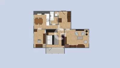 Хол; дървен под, естествена светлина, модерен стил