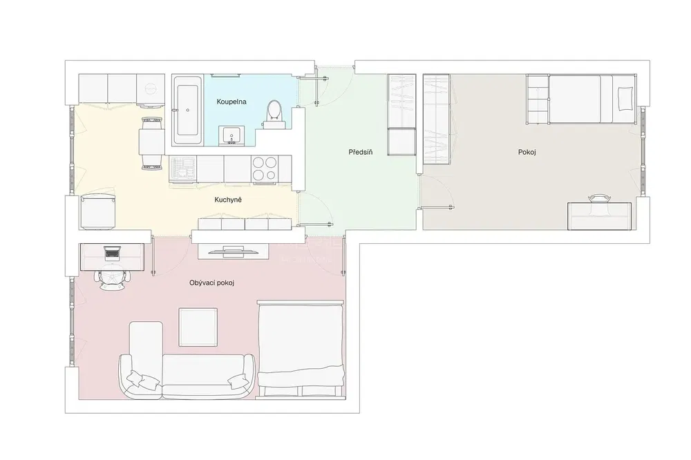 Dnevna soba; drveni pod, prirodno svjetlo, moderni stil