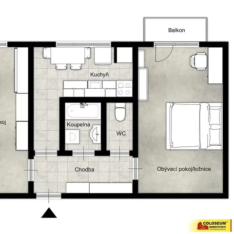 Kuchyně; kuchyňské spotřebiče, dřevěná podlaha, přirozené světlo, moderní styl