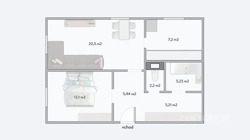 Kuhinja; kućanski aparati, drveni pod, prirodna svjetlost, moderan stil