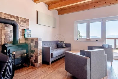 Kitchen; kitchen appliances, wood floor, natural light, modern style