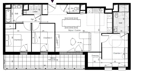 Cucina; elettrodomestici, pavimento in legno, luce naturale, stile moderno