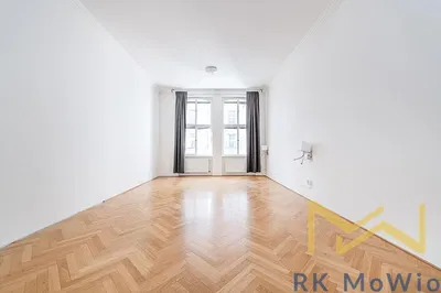 Obývací pokoj; dřevěná podlaha, přirozené světlo, moderní styl