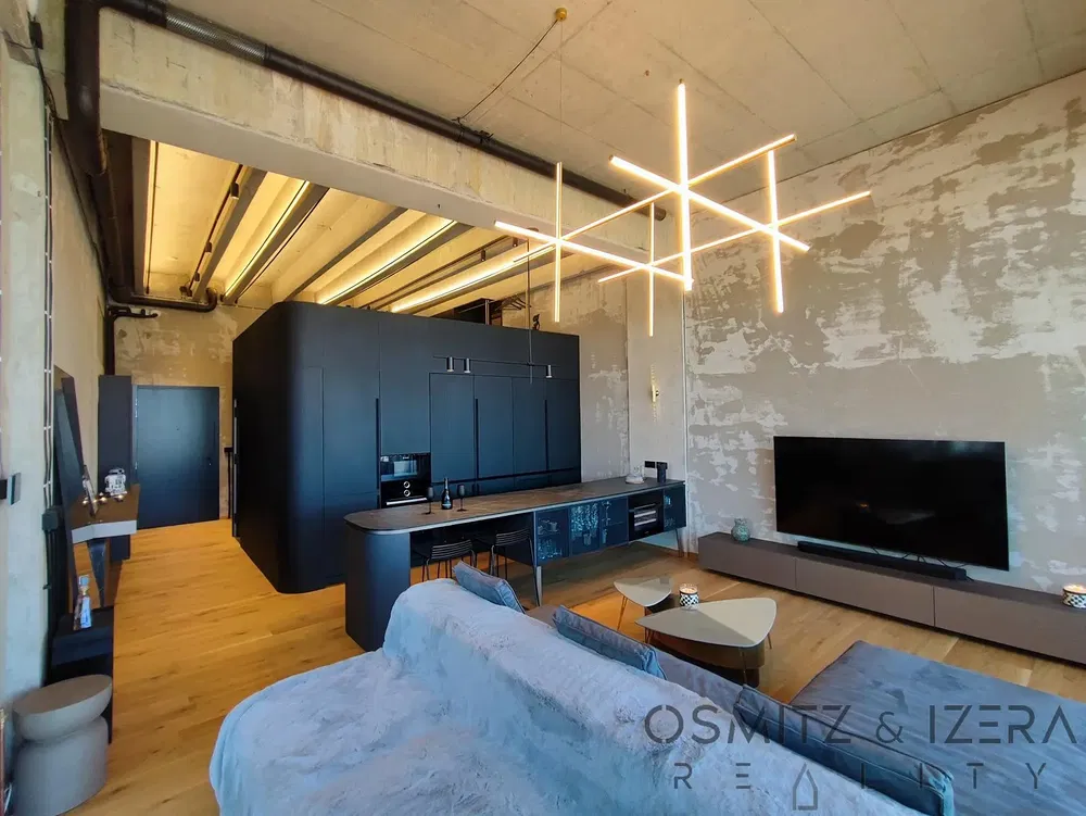 Living room; wood floor, natural light, modern style