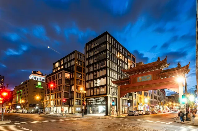 Kitchen; kitchen appliances, wood floor, natural light, modern style