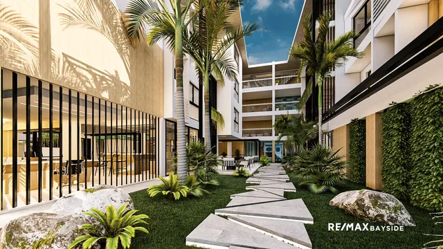 Kitchen; kitchen appliances, wood floor, natural light, modern style